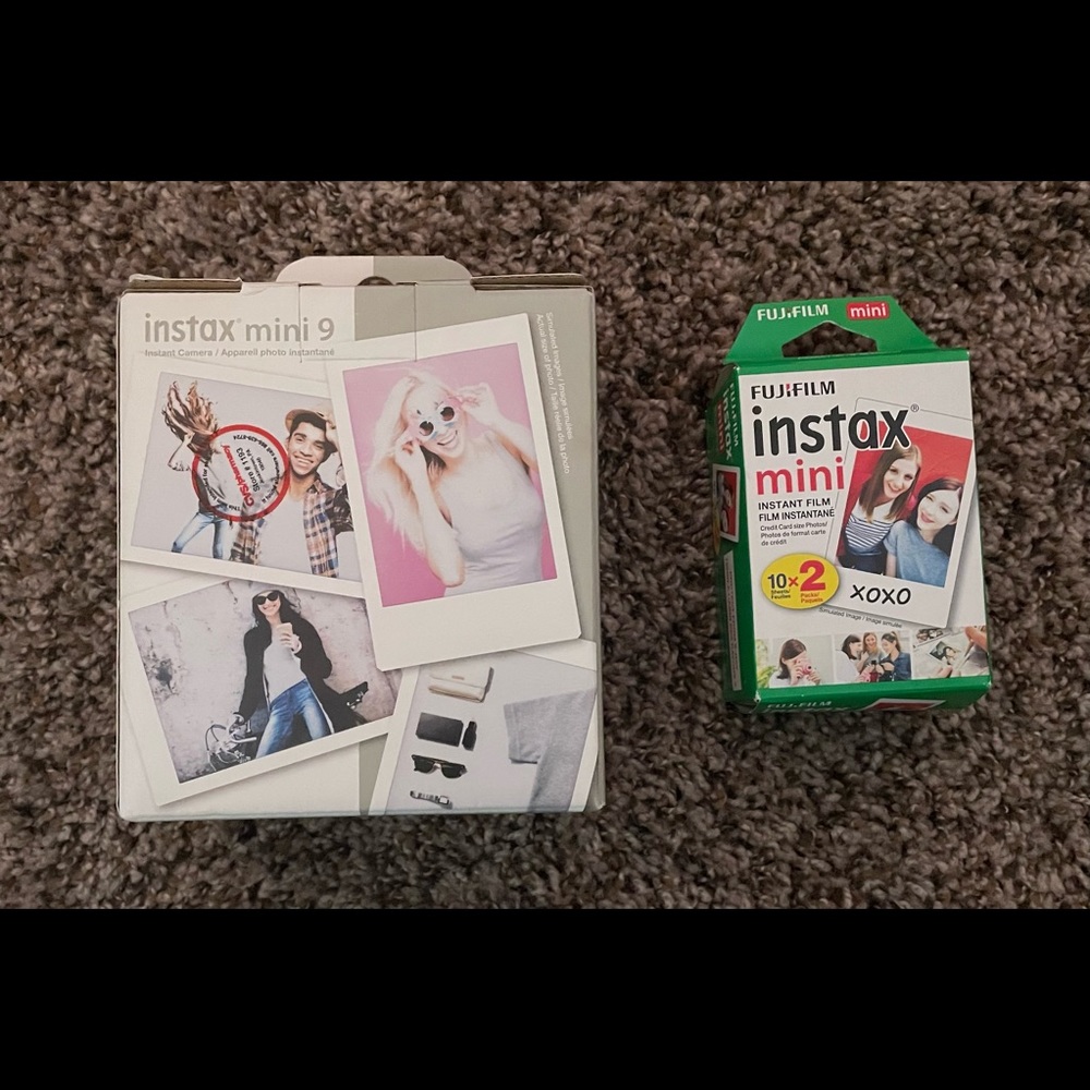 Fuji instagram mini 9 camera and film